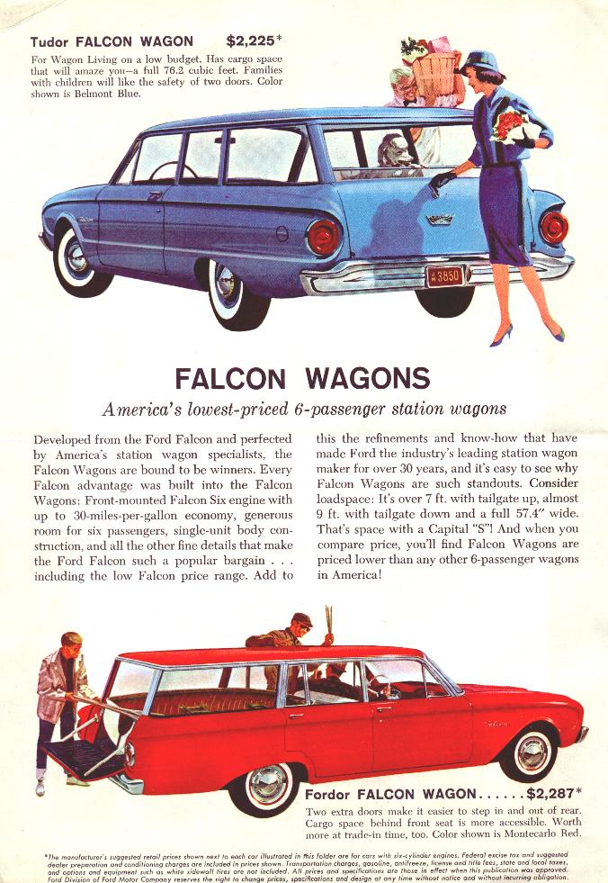 1960 Ford Falcon Wagons Brochure Page 2